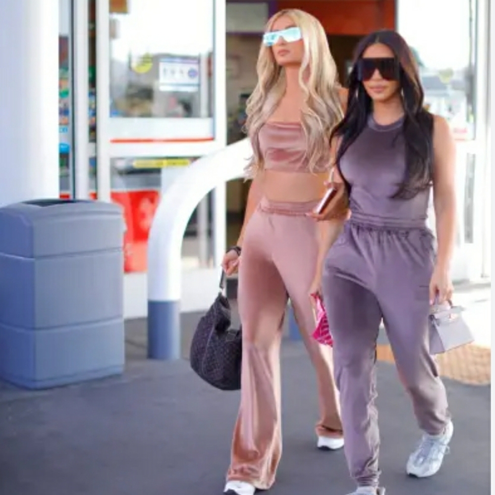 SKIMS Rare Pink Velour jogger & hoodie set